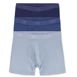 GAP Men 3-Pk Cotton Stretch Boxer Briefs Blue Multi Size S